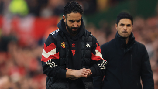 Рубен Аморим и Микель Артета Рубен Аморим и Микель Артета